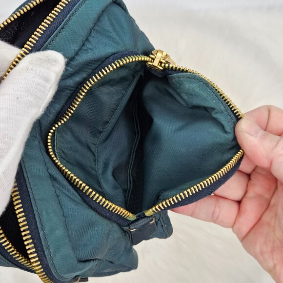 Prada  Teal Tessuto Nylon Mini Pouch - Picture 14 of 17